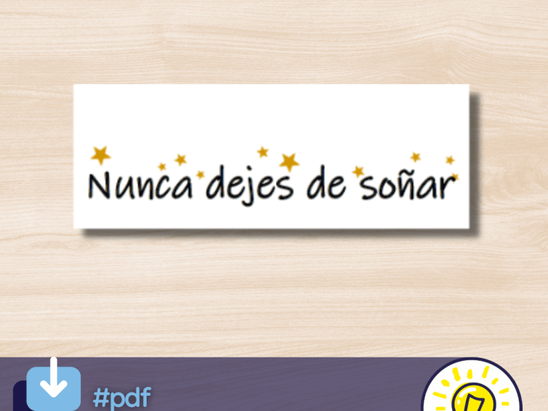 Nunca dejes de&nbsp;soñar